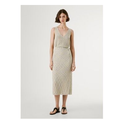 Pepe Jeans für Damen. PL901229 Claire beige Rock (M), Lässig, Polyester Pepe Jeans für Damen. PL901229 Claire beige Rock (M), Lässig, Polyester