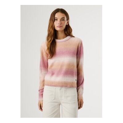Pepe Jeans für Damen. PL7000060 Colombe Pullover rosa (M), Lässig, Polyester Pepe Jeans für Damen. PL7000060 Colombe Pullover rosa (M), Lässig, Polyester