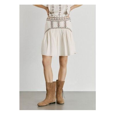 Pepe Jeans für Damen. PL9011941 Denvery-Rock weiß (L), Lässig, Baumwolle Pepe Jeans für Damen. PL9011941 Denvery-Rock weiß (L), Lässig, Baumwolle