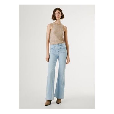 Pepe Jeans für Damen. PL2050887 Jeans Willa Flare blau (27/30), Lässig, Baumwolle, Denim Pepe Jeans für Damen. PL2050887 Jeans Willa Flare blau (27/30), Lässig, Baumwolle, Denim