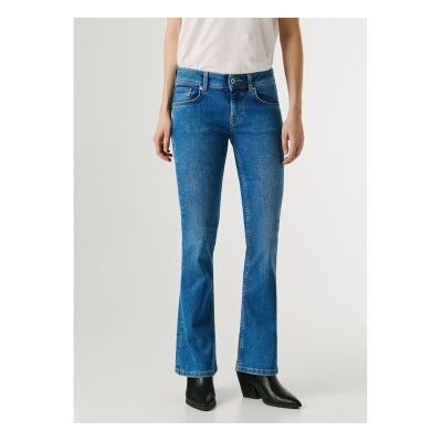 Pepe Jeans für Damen. PL20473664FE Jeans Flare Pimlico blau (28/30), Lässig, Baumwolle, Denim Pepe Jeans für Damen. PL20473664FE Jeans Flare Pimlico blau (28/30), Lässig, Baumwolle, Denim