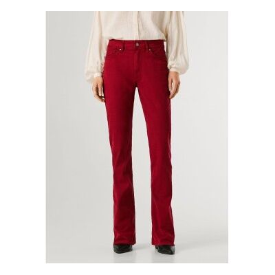 Pepe Jeans für Damen. PL2100052 Hose Mid Rise Flare New Pimlico rot (27/34), Lässig, Baumwolle Pepe Jeans für Damen. PL2100052 Hose Mid Rise Flare New Pimlico rot (27/34), Lässig, Baumwolle