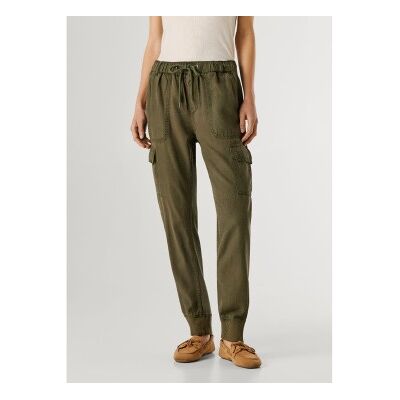 Pepe Jeans für Damen. PL2100040 Jogger Mid Waist Slim Hose grün (25), Lässig, Baumwolle Pepe Jeans für Damen. PL2100040 Jogger Mid Waist Slim Hose grün (25), Lässig, Baumwolle