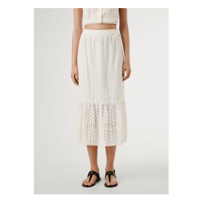 Pepe Jeans für Damen. PL901225 Rock Odelia weiß (M), Lässig, Baumwolle Pepe Jeans für Damen. PL901225 Rock Odelia weiß (M), Lässig, Baumwolle