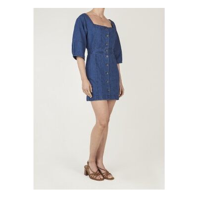 Pepe Jeans für Damen. PL9537844 Pip Kleid blau (XXS), Lässig, Baumwolle, 3/4 Ärmel Pepe Jeans für Damen. PL9537844 Pip Kleid blau (XXS), Lässig, Baumwolle, 3/4 Ärmel