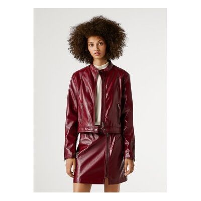 Pepe Jeans für Damen. PL4024405 Rubinrote Jacke burgunderrot (XL), Lässig, Polyester, Bordeaux Pepe Jeans für Damen. PL4024405 Rubinrote Jacke burgunderrot (XL), Lässig, Polyester, Bordeaux