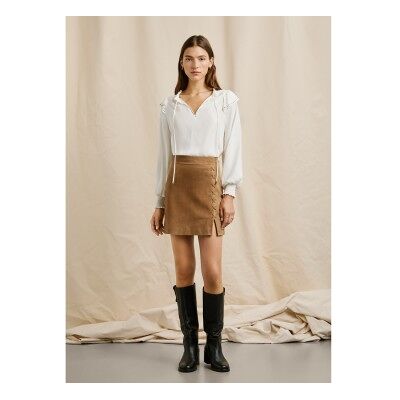 Pepe Jeans für Damen. PL9011881 Sonna beige Rock (XS), Lässig, Leder Pepe Jeans für Damen. PL9011881 Sonna beige Rock (XS), Lässig, Leder