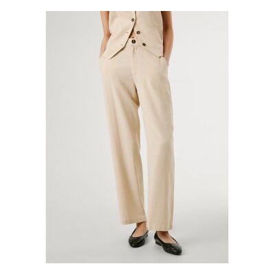 Pepe Jeans für Damen. PL211840 Stella beige Hose (M), Lässig, Viskose Pepe Jeans für Damen. PL211840 Stella beige Hose (M), Lässig, Viskose