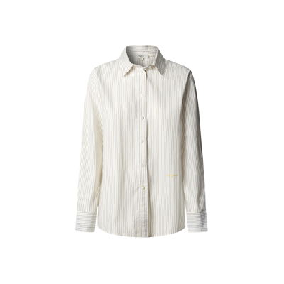 Pepe Jeans für Damen. PL3051389 Bavi gelbes Hemd (M), Lässig, Baumwolle, Klassisch, Langarm Pepe Jeans für Damen. PL3051389 Bavi gelbes Hemd (M), Lässig, Baumwolle, Klassisch, Langarm