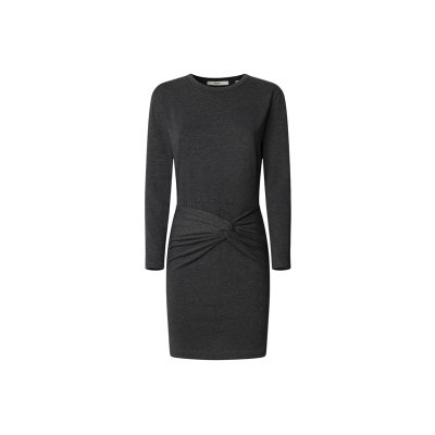 Pepe Jeans für Damen. PL9537725 Graues Kleid von Brais (M), Lässig, Baumwolle, Langarm Pepe Jeans für Damen. PL9537725 Graues Kleid von Brais (M), Lässig, Baumwolle, Langarm