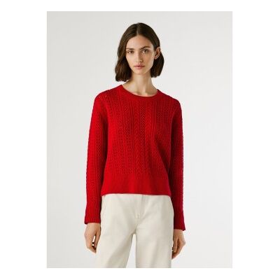 Pepe Jeans für Damen. PL7000019 Candide Pullover rot (S), Lässig, Baumwolle Pepe Jeans für Damen. PL7000019 Candide Pullover rot (S), Lässig, Baumwolle