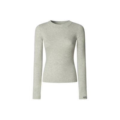 Pepe Jeans für Damen. PL7000025 Carla Pullover grau (S), Lässig, Baumwolle Pepe Jeans für Damen. PL7000025 Carla Pullover grau (S), Lässig, Baumwolle
