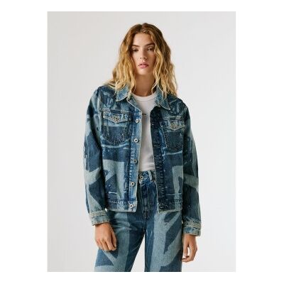 Pepe Jeans für Damen. PL4024455 Jacke Jude blau (XXS), Lässig, Baumwolle, Denim Pepe Jeans für Damen. PL4024455 Jacke Jude blau (XXS), Lässig, Baumwolle, Denim