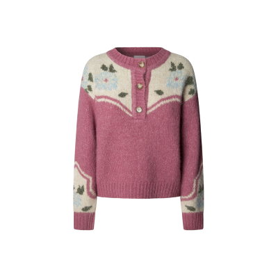 Pepe Jeans für Damen. PL7000041 Chiara Pullover rosa (XS), Lässig, Polyester Pepe Jeans für Damen. PL7000041 Chiara Pullover rosa (XS), Lässig, Polyester