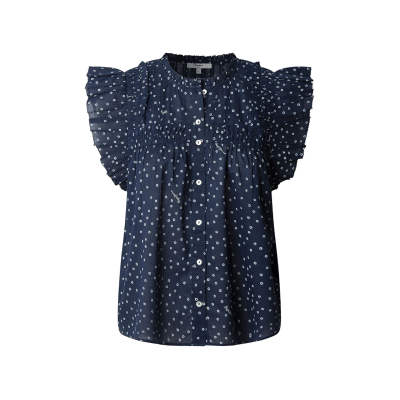 Pepe Jeans für Damen. PL305055 Bluse aus Dialla-Baumwoll-Voile-Stoff in navy (S), Lässig, Baumwolle, Ärmellos / Hosenträger, Marine Pepe Jeans für Damen. PL305055 Bluse aus Dialla-Baumwoll-Voile-Stoff in navy (S), Lässig, Baumwolle, Ärmellos / Hosenträger, Marine