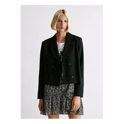 Pepe Jeans für Damen. PL4024385 Blazer Rachel schwarz (S), Lässig, Polyester Pepe Jeans für Damen. PL4024385 Blazer Rachel schwarz (S), Lässig, Polyester