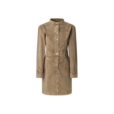 Pepe Jeans für Damen. PL9537742 Kleid Sunny beige (S), Lässig, Baumwolle, Langarm Pepe Jeans für Damen. PL9537742 Kleid Sunny beige (S), Lässig, Baumwolle, Langarm