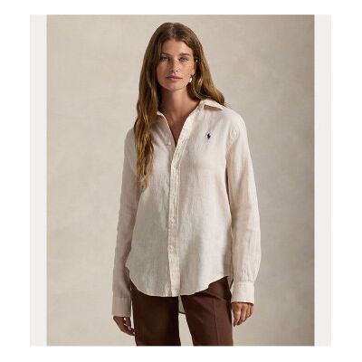 Polo Ralph Lauren für Damen. 211970730511 Leinenhemd Classic Fit beige (XS), Lässig, Langarm Polo Ralph Lauren für Damen. 211970730511 Leinenhemd Classic Fit beige (XS), Lässig, Langarm