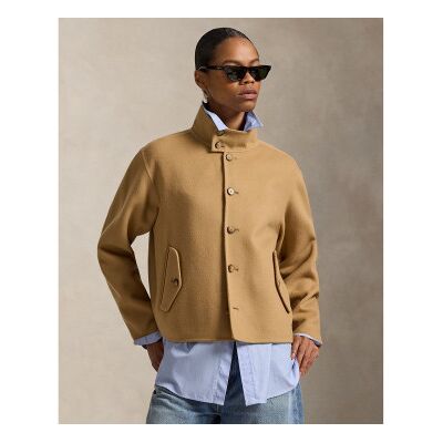 Polo Ralph Lauren für Damen. 211A96314002 Braune doppelseitige Wolljacke (XS), Lässig, Wolle Polo Ralph Lauren für Damen. 211A96314002 Braune doppelseitige Wolljacke (XS), Lässig, Wolle