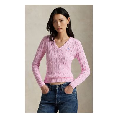 Polo Ralph Lauren für Damen. 211971870006 Kabelstrick-Pullover rosa (S), Lässig, Baumwolle, Langarm Polo Ralph Lauren für Damen. 211971870006 Kabelstrick-Pullover rosa (S), Lässig, Baumwolle, Langarm