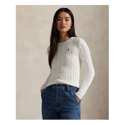 Polo Ralph Lauren für Damen. 211971869007 Baumwolltrikot in weißem Ecru-Strickjersey (XS), Lässig, Baumwolle Polo Ralph Lauren für Damen. 211971869007 Baumwolltrikot in weißem Ecru-Strickjersey (XS), Lässig, Baumwolle