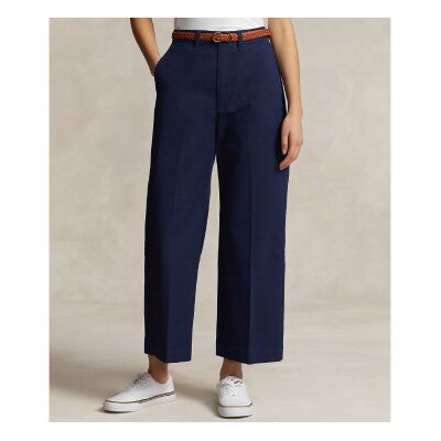 Polo Ralph Lauren für Damen. 211873988004 Marineblaue Chino-Hose mit weitem Bein (40), Lässig, Baumwolle Polo Ralph Lauren für Damen. 211873988004 Marineblaue Chino-Hose mit weitem Bein (40), Lässig, Baumwolle