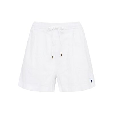 Polo Ralph Lauren für Damen. 211A12950002 Weiße Leinenshorts (M), Lässig Polo Ralph Lauren für Damen. 211A12950002 Weiße Leinenshorts (M), Lässig