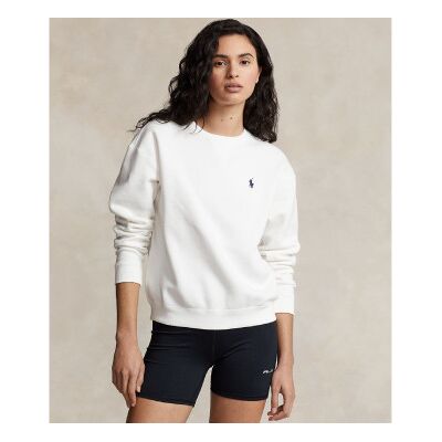 Polo Ralph Lauren für Damen. 211943006001 Weißes Sweatshirt mit Rundhalsausschnitt (XS), Lässig, Baumwolle Polo Ralph Lauren für Damen. 211943006001 Weißes Sweatshirt mit Rundhalsausschnitt (XS), Lässig, Baumwolle