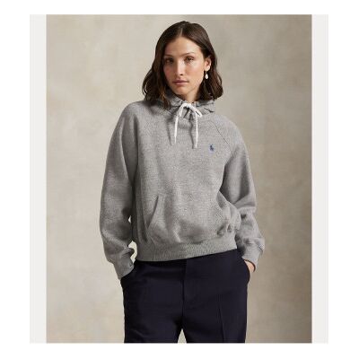 Polo Ralph Lauren für Damen. 211971698004 Fleece-Sweatshirt Shrunken Fit grau (M), Lässig, Baumwolle Polo Ralph Lauren für Damen. 211971698004 Fleece-Sweatshirt Shrunken Fit grau (M), Lässig, Baumwolle