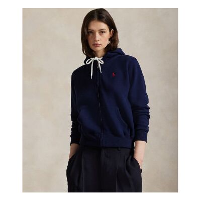 Polo Ralph Lauren für Damen. 211971699002 Fleece-Sweatshirt mit Reißverschluss navy (XS), Lässig, Baumwolle, Marine Polo Ralph Lauren für Damen. 211971699002 Fleece-Sweatshirt mit Reißverschluss navy (XS), Lässig, Baumwolle, Marine