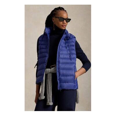 Polo Ralph Lauren für Damen. 211958935500 Wasserabweisende faltbare Weste blau (XS), Lässig, Nylon Polo Ralph Lauren für Damen. 211958935500 Wasserabweisende faltbare Weste blau (XS), Lässig, Nylon
