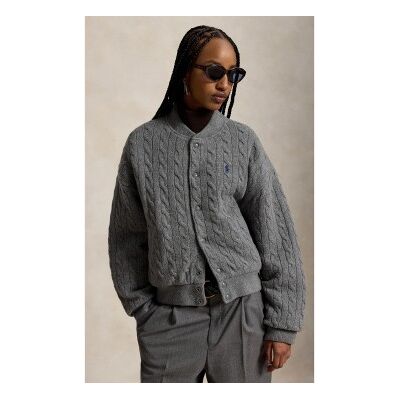 Polo Ralph Lauren für Damen. 211B30888001 Jacke aus grauer Wolle und Kaschmir (XS), Lässig Polo Ralph Lauren für Damen. 211B30888001 Jacke aus grauer Wolle und Kaschmir (XS), Lässig