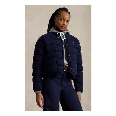 Polo Ralph Lauren für Damen. 211A10459002 Jacke aus Wolle und Kaschmir mit marineblauen Knöpfen (M), Lässig Polo Ralph Lauren für Damen. 211A10459002 Jacke aus Wolle und Kaschmir mit marineblauen Knöpfen (M), Lässig