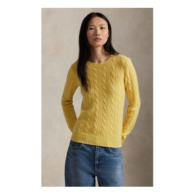 Polo Ralph Lauren für Damen. 211880516006 Baumwollpullover aus gelbem Achter-Strickjersey (M), Lässig, Cachemir Polo Ralph Lauren für Damen. 211880516006 Baumwollpullover aus gelbem Achter-Strickjersey (M), Lässig, Cachemir