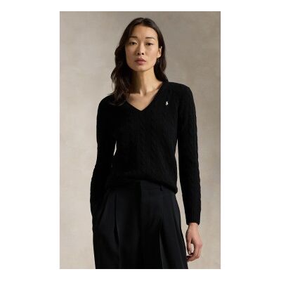 Polo Ralph Lauren für Damen. 211971866005 Pullover aus Kaschmir und Wolle (S), Schwarz, Lässig, Langarm Polo Ralph Lauren für Damen. 211971866005 Pullover aus Kaschmir und Wolle (S), Schwarz, Lässig, Langarm