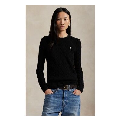 Polo Ralph Lauren für Damen. 211971865005 Pullover aus Wolle und Kaschmir (L), Schwarz, Lässig, Langarm Polo Ralph Lauren für Damen. 211971865005 Pullover aus Wolle und Kaschmir (L), Schwarz, Lässig, Langarm