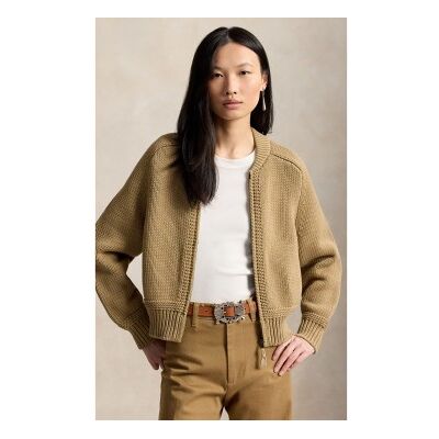 Polo Ralph Lauren für Damen. 211B17763001 Beigefarbener Pullover aus Baumwollmischung (S), Lässig, Baumwolle Polo Ralph Lauren für Damen. 211B17763001 Beigefarbener Pullover aus Baumwollmischung (S), Lässig, Baumwolle