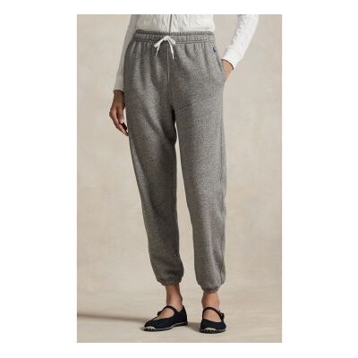 Polo Ralph Lauren für Damen. 211971694001 Jogginghose aus Fleece mit grauer Kordel (XL), Lässig, Sportlich, Baumwolle Polo Ralph Lauren für Damen. 211971694001 Jogginghose aus Fleece mit grauer Kordel (XL), Lässig, Sportlich, Baumwolle