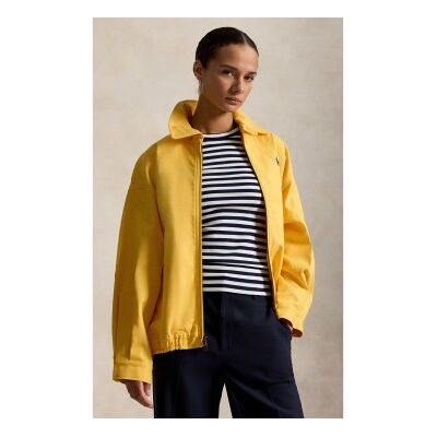 Polo Ralph Lauren für Damen. 211A96311006 Gelber Oversize-Windbreaker aus Baumwolle (M), Lässig Polo Ralph Lauren für Damen. 211A96311006 Gelber Oversize-Windbreaker aus Baumwolle (M), Lässig