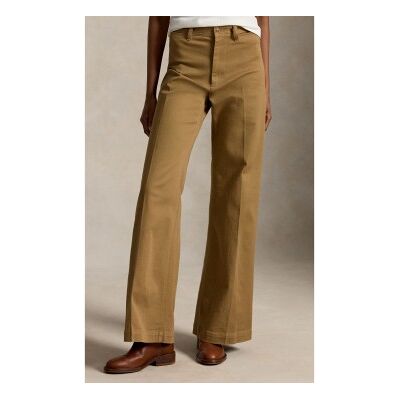 Polo Ralph Lauren für Damen. 211B25105002 Beaton-Hose aus Baumwolle und Elasthan in Braun (38), Beige, Lässig Polo Ralph Lauren für Damen. 211B25105002 Beaton-Hose aus Baumwolle und Elasthan in Braun (38), Beige, Lässig