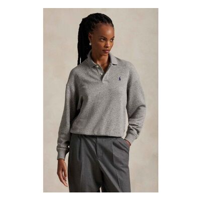 Polo Ralph Lauren für Damen. 211947966501 Polo Sweatshirt Fleece grau (XL), Lässig, Baumwolle, Langarm Polo Ralph Lauren für Damen. 211947966501 Polo Sweatshirt Fleece grau (XL), Lässig, Baumwolle, Langarm