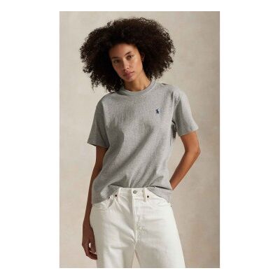 Polo Ralph Lauren für Damen. 211967104003 Graues T-Shirt aus Baumwolljersey (XXS), Lässig, Baumwolle, Kurzarm Polo Ralph Lauren für Damen. 211967104003 Graues T-Shirt aus Baumwolljersey (XXS), Lässig, Baumwolle, Kurzarm