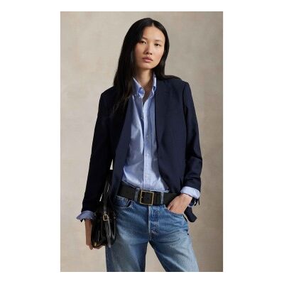 Polo Ralph Lauren für Damen. 211907268003 Marineblauer Blazer aus Wolle und Elastik (36), Lässig, Klassisch Polo Ralph Lauren für Damen. 211907268003 Marineblauer Blazer aus Wolle und Elastik (36), Lässig, Klassisch