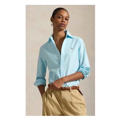 Polo Ralph Lauren für Damen. 211970736502 Ikonisches blaues Hemd (XS), Lässig, Baumwolle, Klassisch, Langarm Polo Ralph Lauren für Damen. 211970736502 Ikonisches blaues Hemd (XS), Lässig, Baumwolle, Klassisch, Langarm