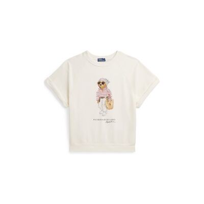 Polo Ralph Lauren für Damen. 211B20069001 Polo Bear Hemd weiß (M), Lässig, Baumwolle, Kurzarm Polo Ralph Lauren für Damen. 211B20069001 Polo Bear Hemd weiß (M), Lässig, Baumwolle, Kurzarm