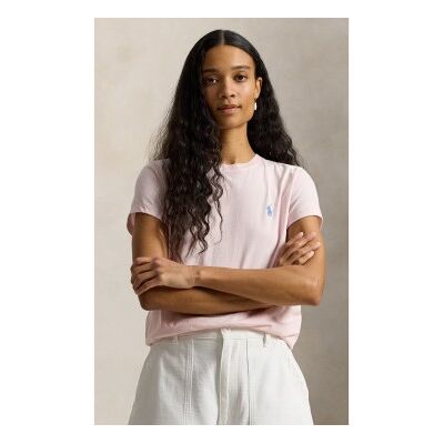 Polo Ralph Lauren für Damen. 211B14605014 Klassisches Fit-T-Shirt rosa (XL), Lässig, Baumwolle, Kurzarm Polo Ralph Lauren für Damen. 211B14605014 Klassisches Fit-T-Shirt rosa (XL), Lässig, Baumwolle, Kurzarm