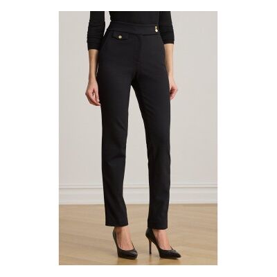Lauren Ralph Lauren für Damen. 200B22288003 Knöchellange Ponte-Hose in Schwarz (S), Lässig, Viskose Lauren Ralph Lauren für Damen. 200B22288003 Knöchellange Ponte-Hose in Schwarz (S), Lässig, Viskose