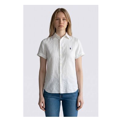 Polo Ralph Lauren für Damen. 211973366505 Weißes Leinenhemd (XL), Lässig, Kurzarm Polo Ralph Lauren für Damen. 211973366505 Weißes Leinenhemd (XL), Lässig, Kurzarm