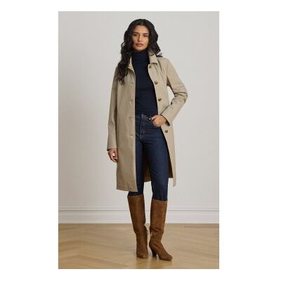 Lauren Ralph Lauren für Damen. 297P18072001 Reversibler Schottenkaro-Mantel mit braunem Karomuster (M), Lässig, Polyester Lauren Ralph Lauren für Damen. 297P18072001 Reversibler Schottenkaro-Mantel mit braunem Karomuster (M), Lässig, Polyester