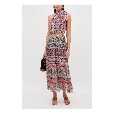 Rixo für Damen. 010.01500.226.08050 Abi mehrfarbiges Kleid (M), Lässig, Kunstseide, Ärmellos / Hosenträger Rixo für Damen. 010.01500.226.08050 Abi mehrfarbiges Kleid (M), Lässig, Kunstseide, Ärmellos / Hosenträger